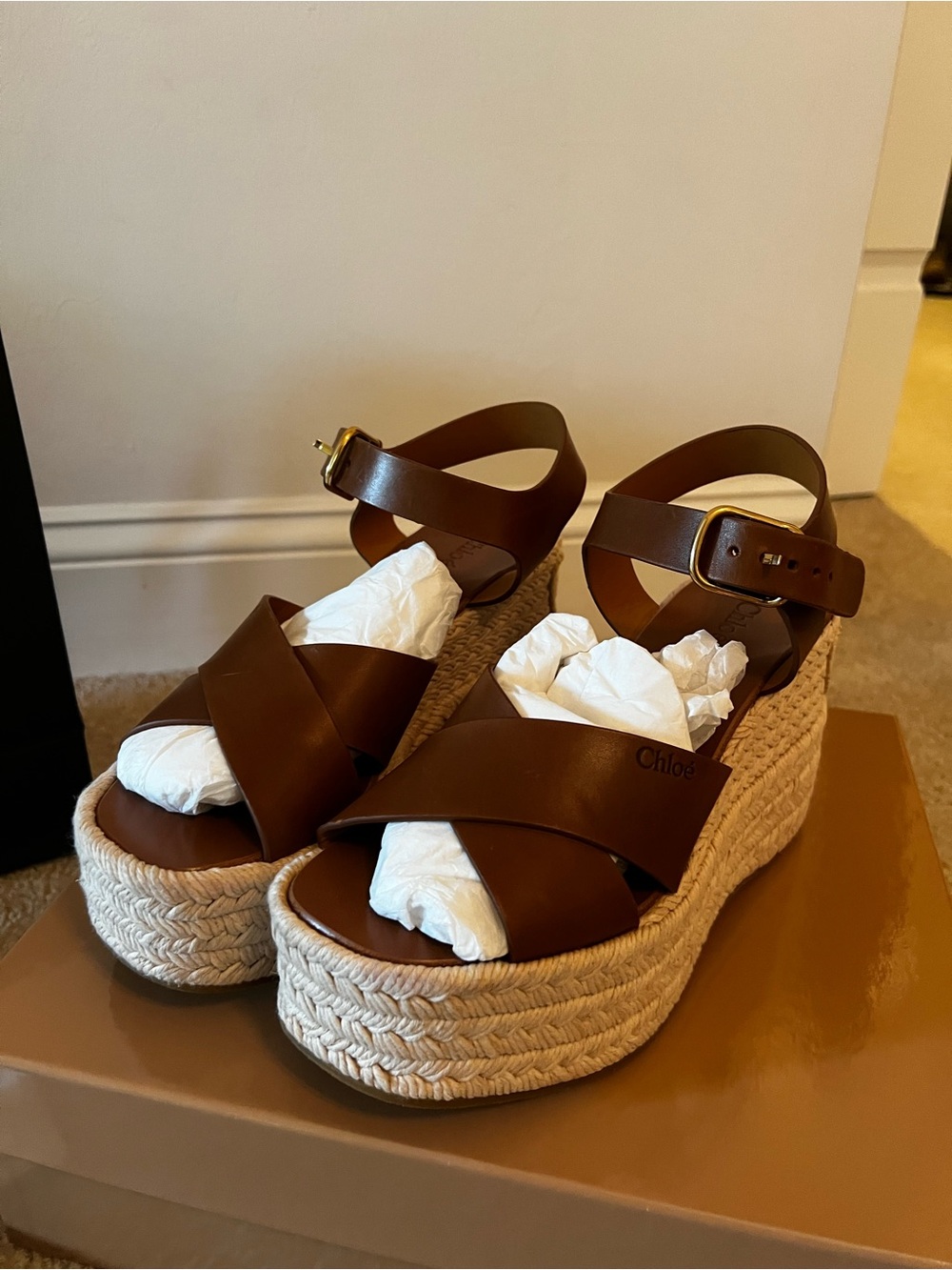 Chloe Isla Wedge - worn once